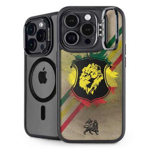 Lion of Judah Shield iPhone 16 Pro Kickstand Case